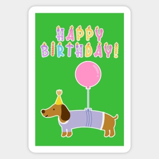 Birthday Candles: Dachshund Party Sticker